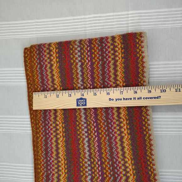 J.Jill Knit Infinity Scarf Multi Fall Autumn Colors Orange Brown Yellow - Picture 7 of 9